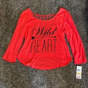 Red top size small. Macys. New with tags.